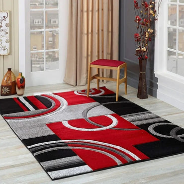 Carpet for Living Room Geometric Circle Pattern